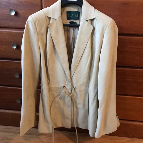 Vintage Danier Honey Tan Leather Jacket - Size 8 - Picture 12 of 16